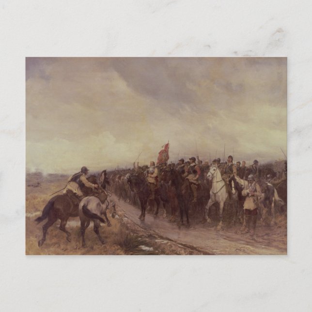 Cromwell at Dunbar, 1650 Vykort (Framsida)