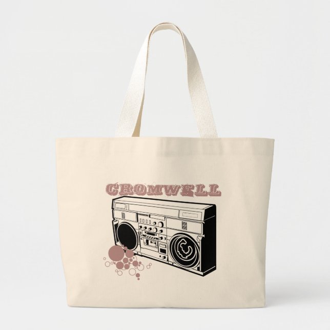 Cromwell Boombox logotyp Jumbo Tygkasse (Framsidan)