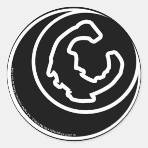 CROMWELL "C" logotyp Runt Klistermärke