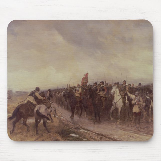 Cromwell på Dunbar, 1650 Musmatta (Framsidan)