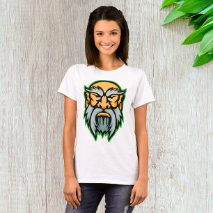 Cronos Grekiska Gud Grått Beard T-Shirt