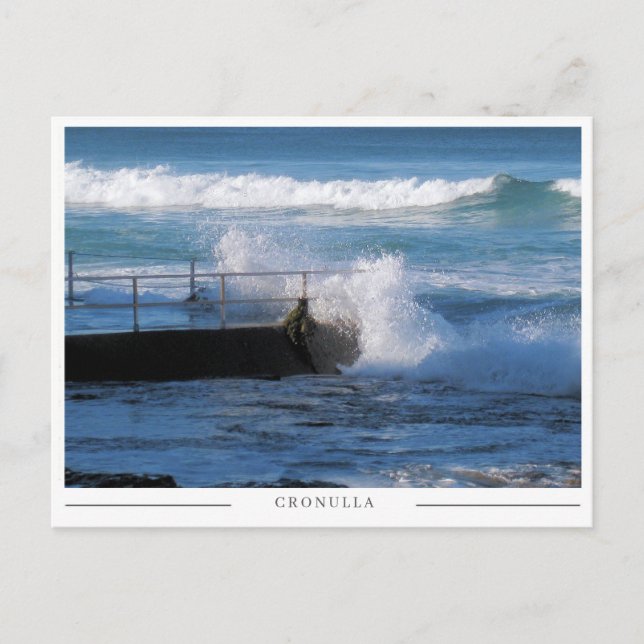 Cronulla Ocean Bath – Sydney Australien Vykort (Framsida)