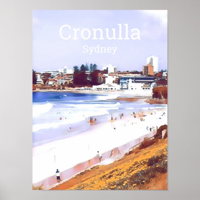 Cronulla Sydney beachside Sommerresa Poster (Framsidan)