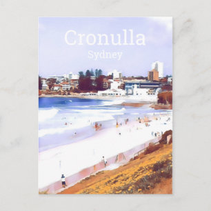 Cronulla Sydney-resande på strandstrandstrandstran Vykort
