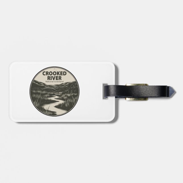 Crooked River National Grassland Oregon Stream Bagagebricka (Baksida Vågrät)