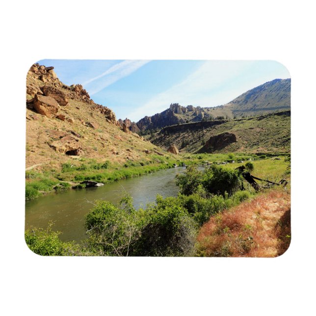 Crooked River, OR Magnet (Horisontell)