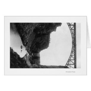 Crooking River Bridge i Central Oregon Photographi Hälsningskort