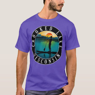 Crooking Sjö Wisconsin Paddleboarding T Shirt