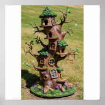 Crooking Träd Birdhouse