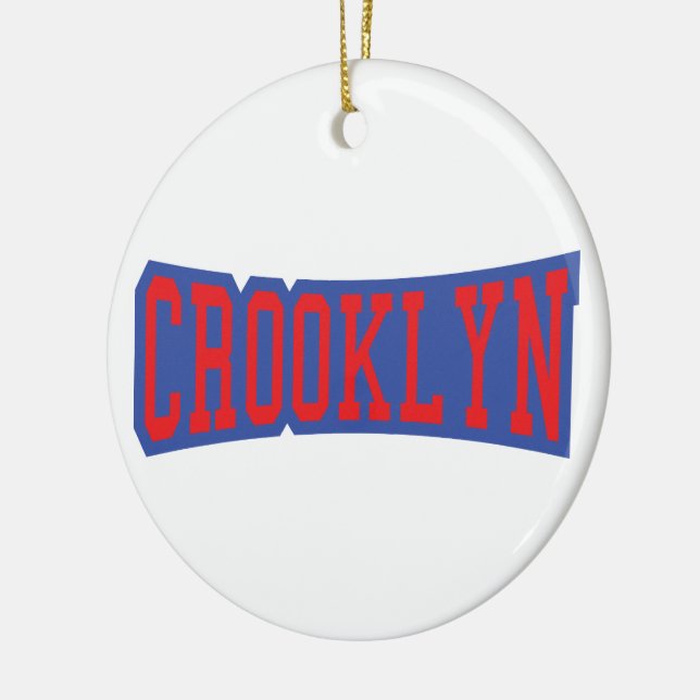 CROOKLYN, NYC JULGRANSPRYDNAD KERAMIK (Vänster)