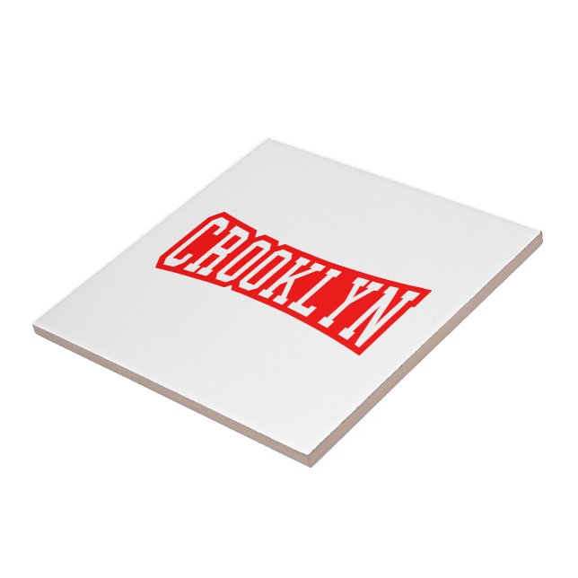 CROOKLYN, NYC KAKELPLATTA (Sidan)