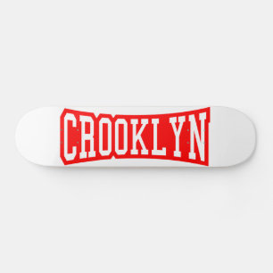 CROOKLYN, NYC MINI SKATEBOARD BRÄDA 18,7 CM