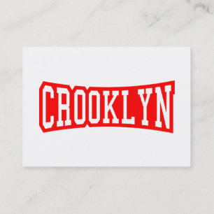 CROOKLYN, NYC VISITKORT