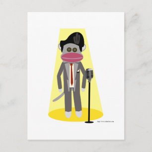 Crooner Monkey Vykort