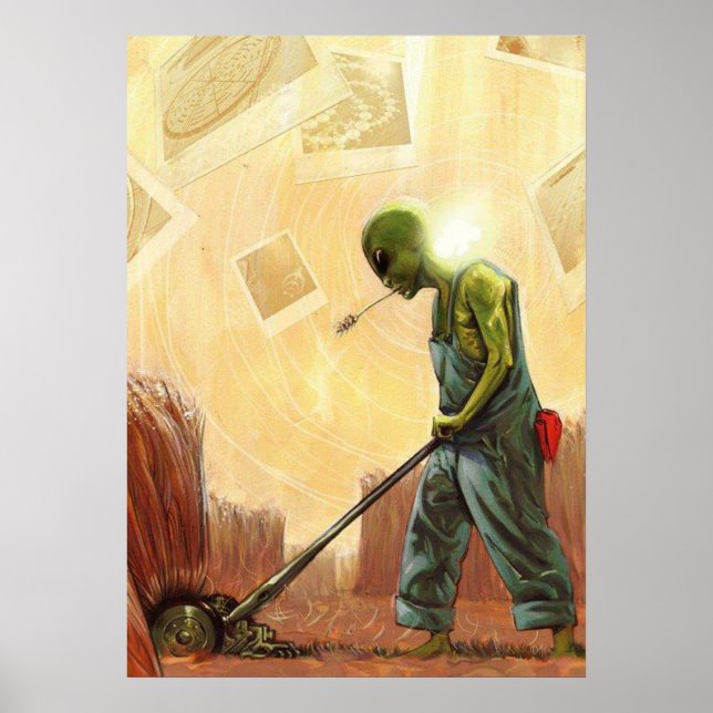 Crop Circle Maker Alien - Poster (Framsidan)