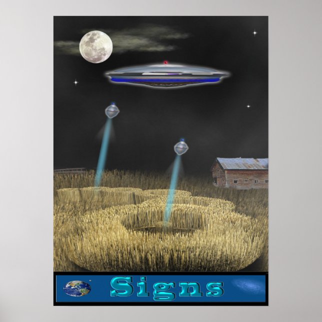 crop circle ufo poster (Framsidan)