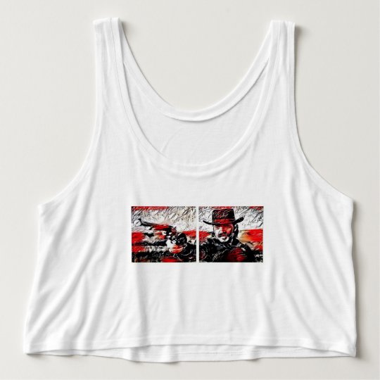 Crop Top Tank Top Med Flowy Crop