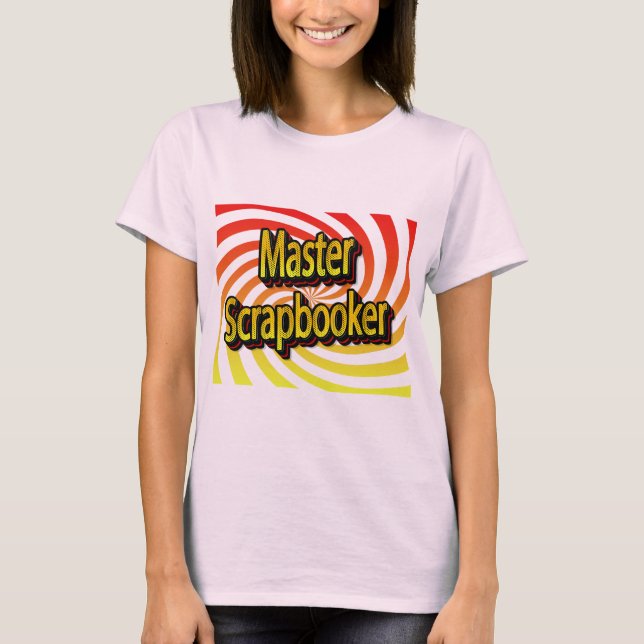 Cropper Scrapbook Crafter  T Shirt (Framsida)