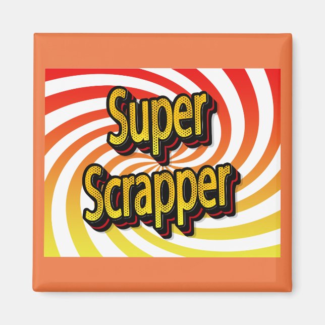 Cropper Scrapbook Konsthantverkare Magnet (Framsidan)