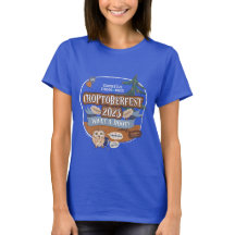 Croptoberfest 2023 Kvinnors blå T-Shirt