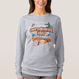 Croptoberfest 2023 Kvinnors långlivade Grått T Shirt