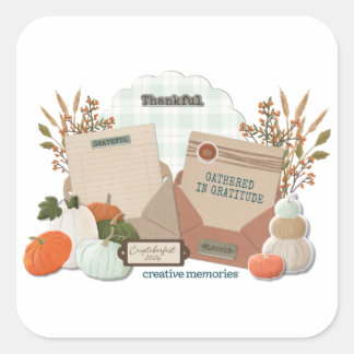 Croptoberfest 2026 3" Fyrkantig dekalark Fyrkantigt Klistermärke