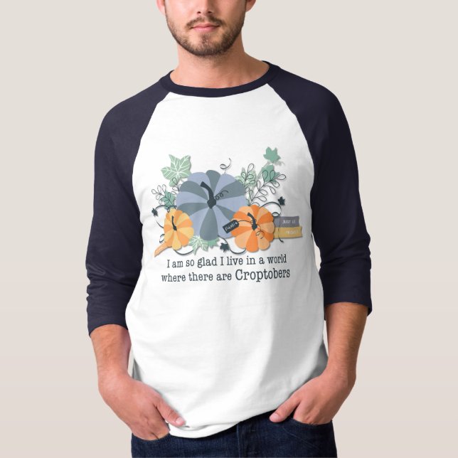 Croptoberfest 3/4 Raglan Sleeve Shirt Unisex T (Framsida)