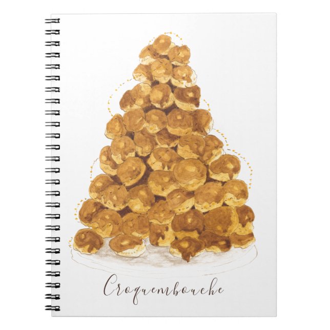 Croquembouche vattenfärg anteckningsbok (Framsidan)