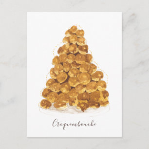 Croquembouche vattenfärg vykort