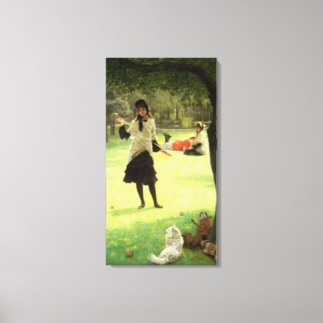 Croquet, 1878 canvastryck (Framsida)