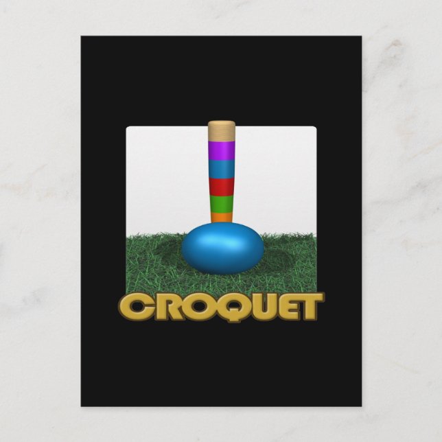 Croquet 2 vykort (Framsida)