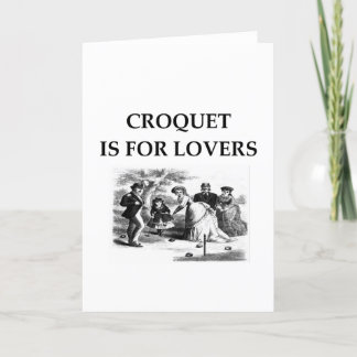 CROQUET är för älskare Helgkort