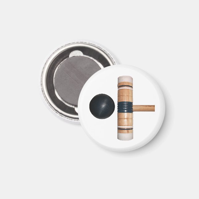 Croquet Boll och Mallet Magnet (Front/Back)
