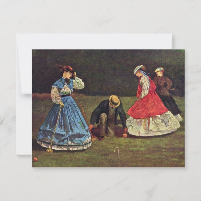 Croquet by Homer Winslow (bästa kvalitet) (Framsida)