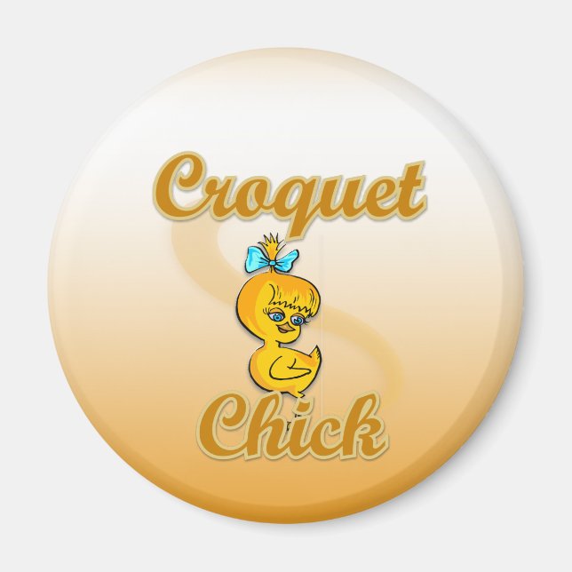 Croquet Chick Magnet (Framsidan)