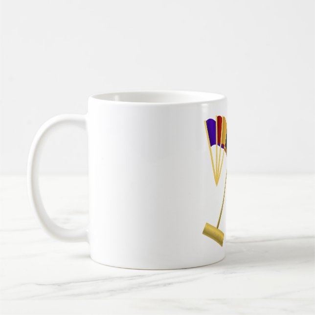 Croquet Equipment Set Mallet Balls Hoops Kaffemugg (Vänster)