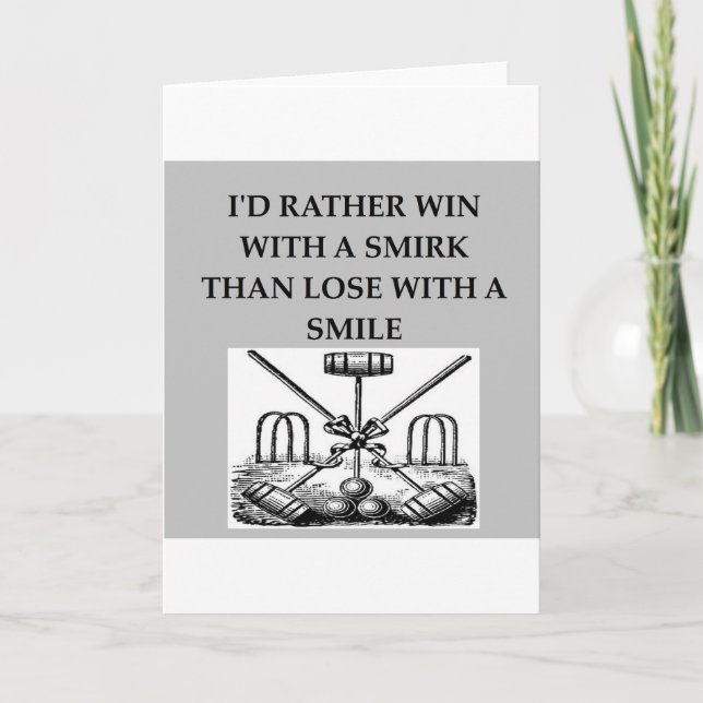 croquet kort (Framsida)