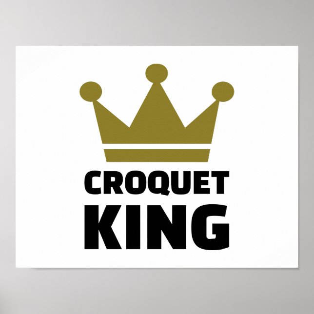 Croquet kung champion poster (Framsidan)