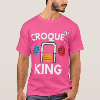 Croquet Player Wicket Klubb Gräsmatta Game Saming T Shirt