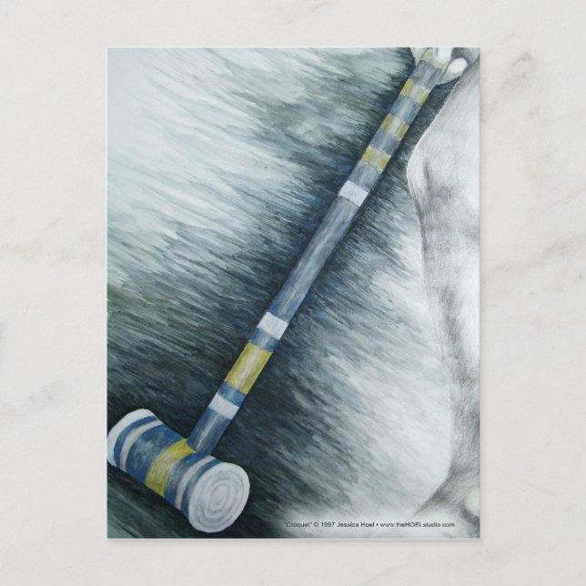Croquet Postcard Vykort (Framsida)