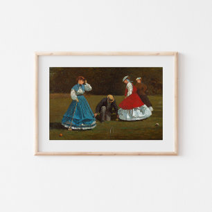 Croquet Scene Winslow Homer Poster
