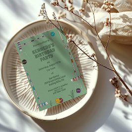 Croquet Set, Yard Game Anpassningsbar utomhus Part Inbjudningar