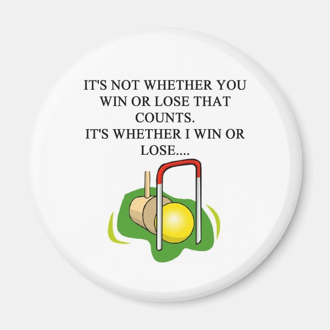 CROQUET-spelare Magnet (Framsidan)