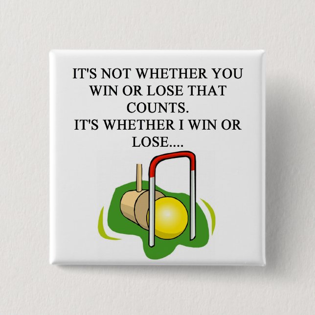 CROQUETspelare Knapp (Framsida)