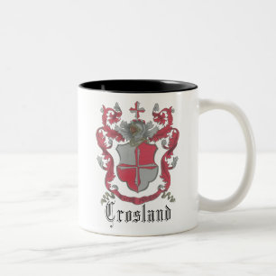 Crosland vapensköldLjus-Brunn mugg