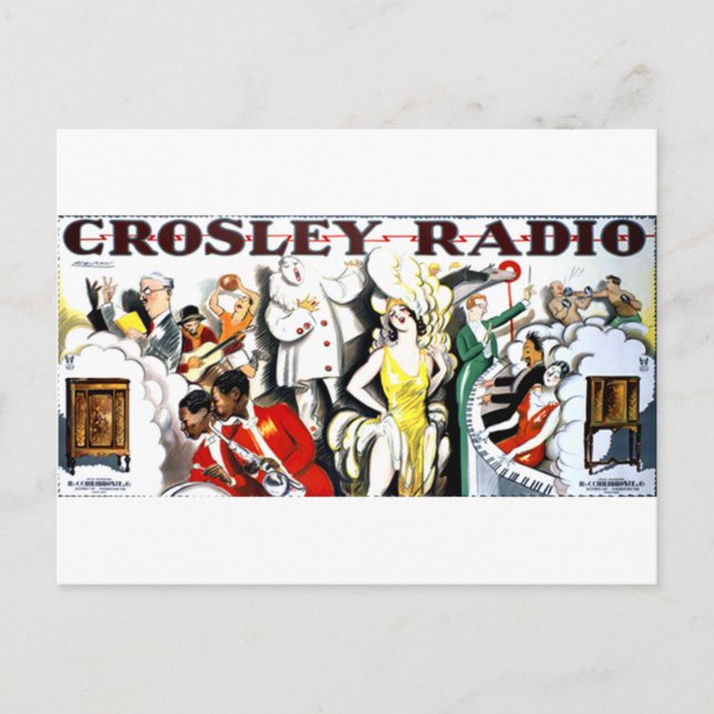 Crosley Radio Vykort (Framsida)