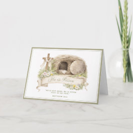 Cross and Tomb | Resurrection Day Card Kort