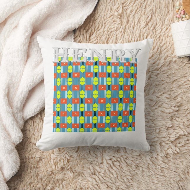 Cross Button Personalized Throw Pillow Kudde (Filt)