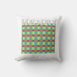 Cross Button Personalized Throw Pillow Kudde