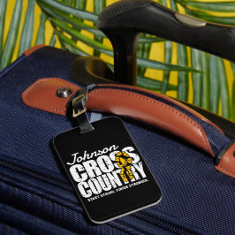 Cross country ADD TEXT-Springer som kör Team Playe Bagagebricka